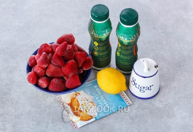 Ингредиенты для клубничного щербета