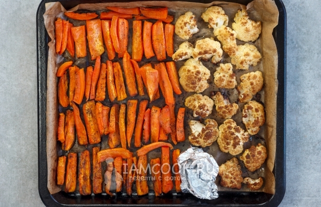 Запечь овощи в духовке