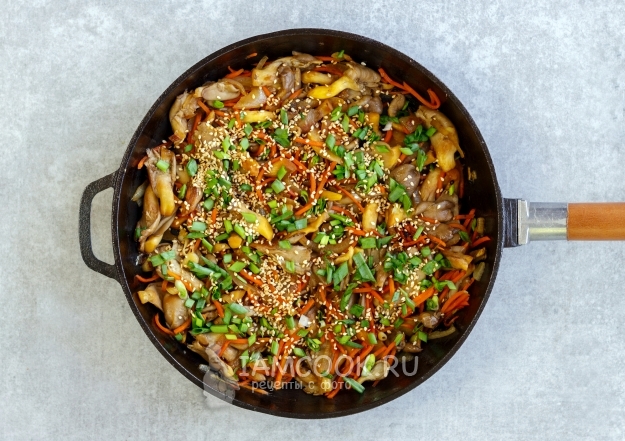 Рецепт жареных вешенок