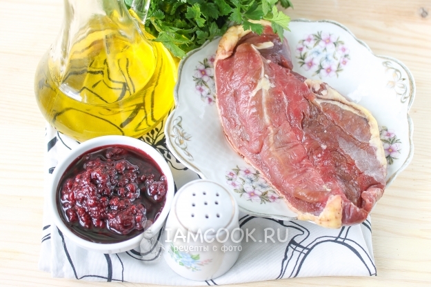 Ингредиенты для жареной утиной грудки