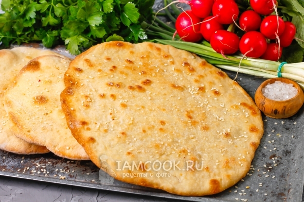 Рецепт пресной лепёшки в духовке