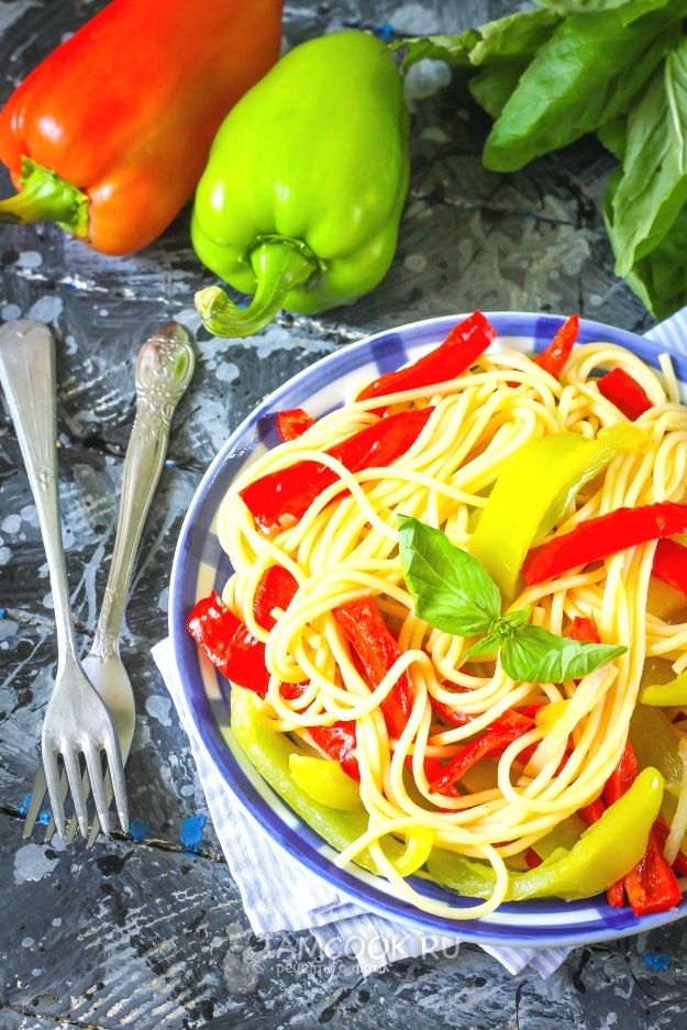 Рецепт пасты с болгарским перцем