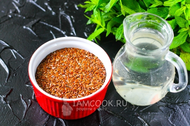 Ингредиенты для молока из семян льна