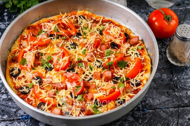 Вкусная пицца за 5 минут