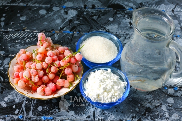 Ингредиенты для киселя из кукурузного крахмала