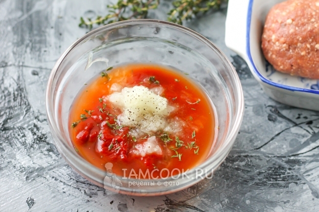 Соединить компоненты для соуса