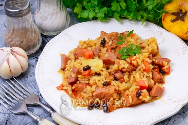 Рецепт плова с айвой