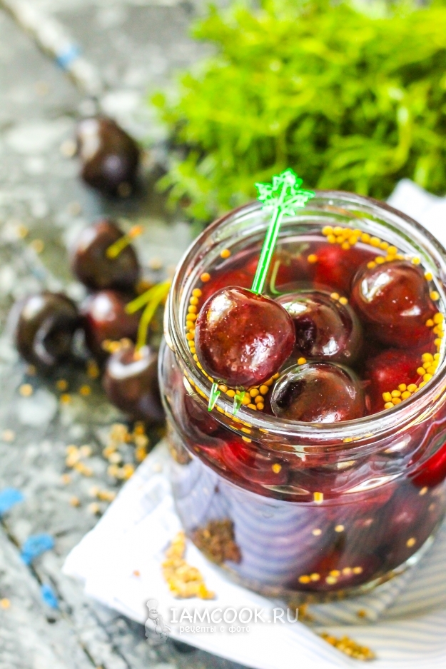 Рецепт маринованной черешни на зиму