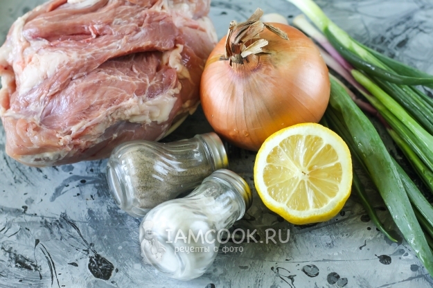 Ингредиенты для лукового маринада для шашлыка