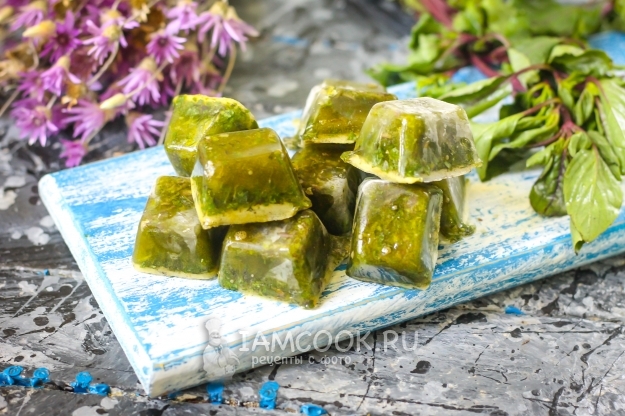 Рецепт заморозки измельчённого базилика