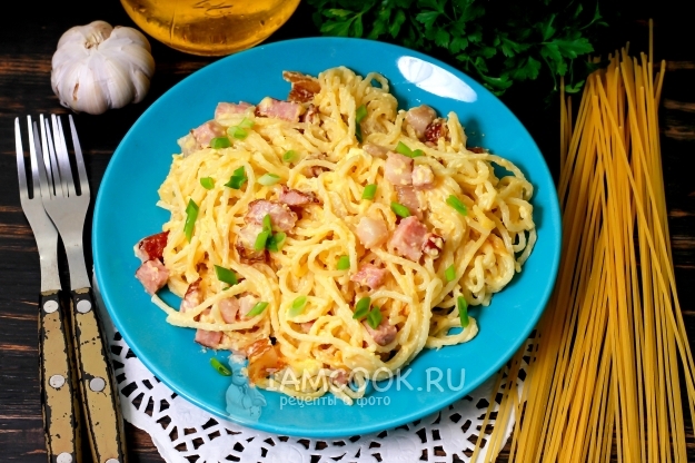 Рецепт пасты карбонара в мультиварке