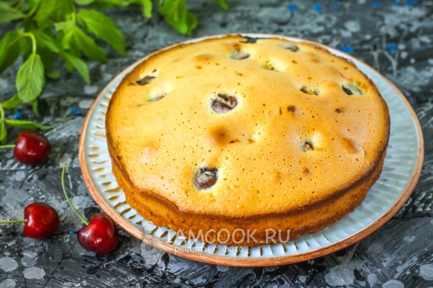 Фото бисквита с черешней