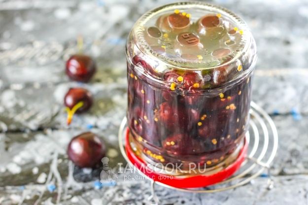 Фото маринованной черешни на зиму