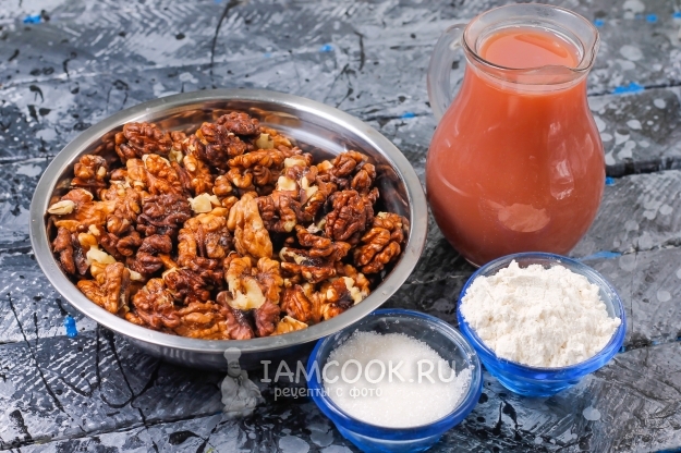 Ингредиенты для чурчхелы в домашних условиях