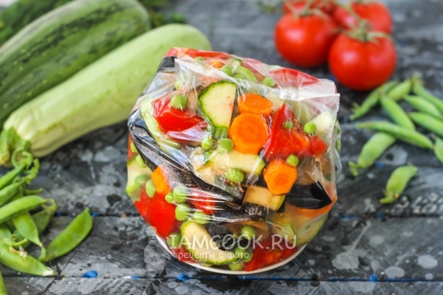 Заморозить овощи