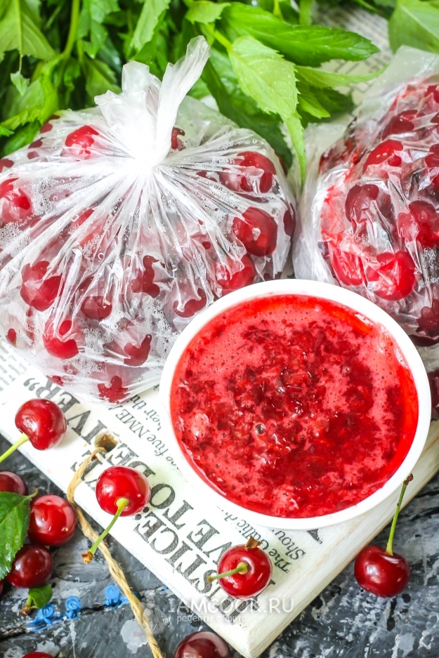 Рецепт заморозки вишни на зиму