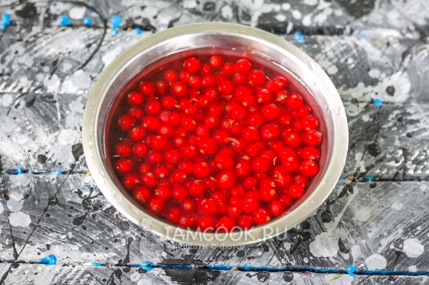 Помыть красную смородину