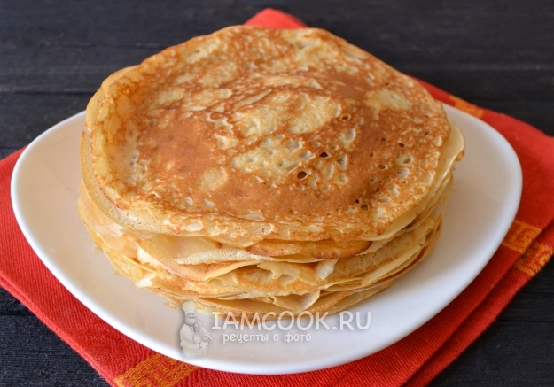 Готовые блины на топленом молоке