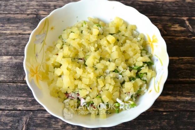 Положить картофель