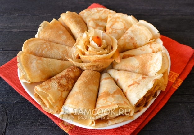 Фото блинов на топленом молоке