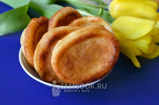 Рецепт пышных заварных оладий на кефире