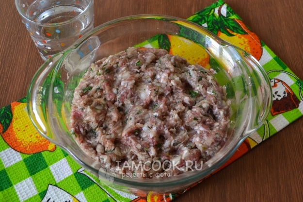 Размешать фарш