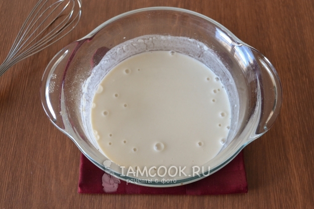 Размешать опару