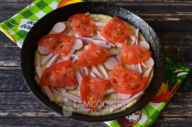 Положить помидоры