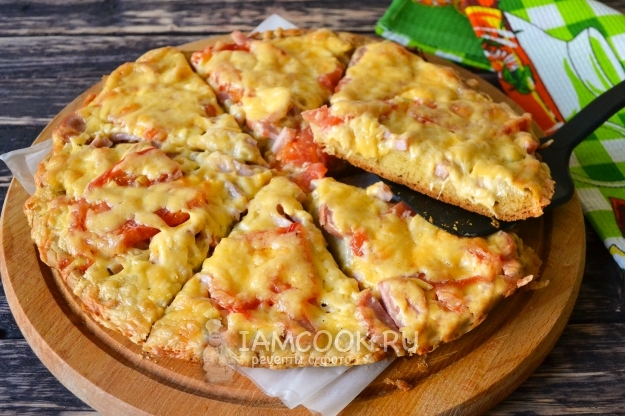 Рецепт теста для пиццы на сметане и майонезе (+пицца)