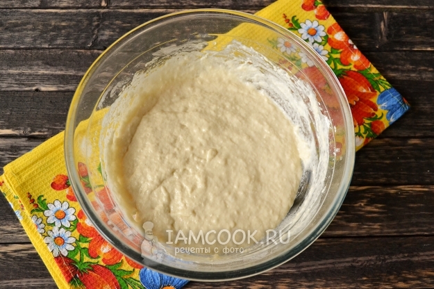 Размешать тесто