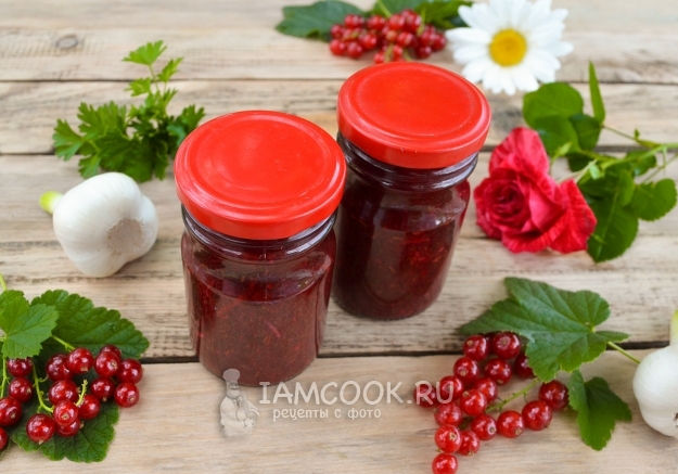 Фото соуса ткемали из красной смородины на зиму