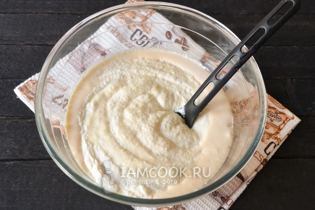 Положить манку