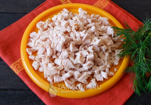 Порезать куриное филе