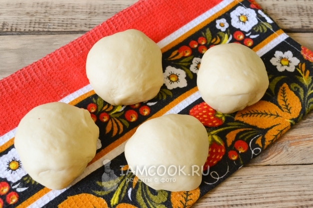 Разделить тесто на части