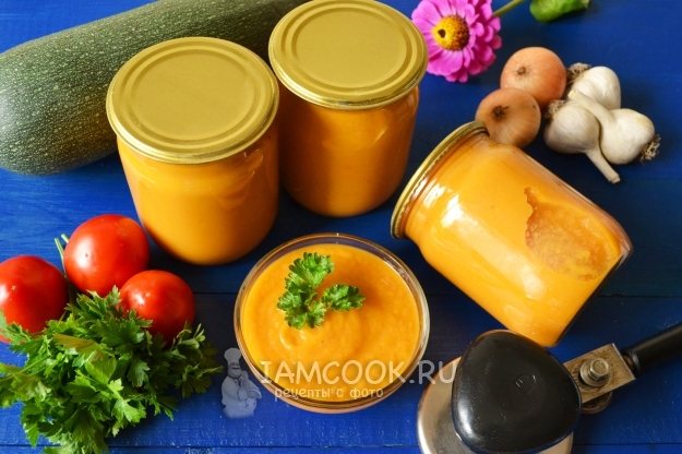 Фото кабачковой икры в рукаве для запекания