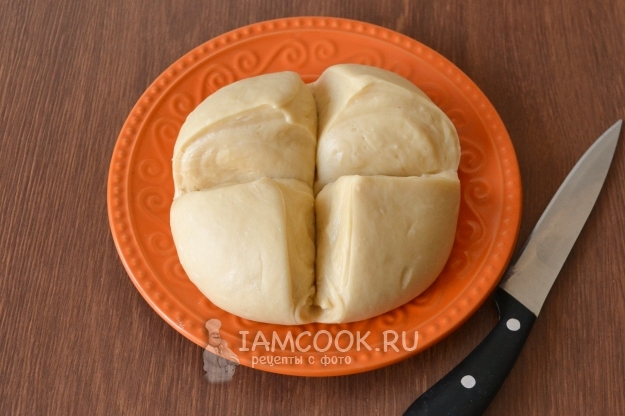 Разделить тесто на части