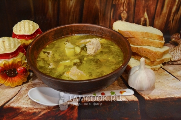 Рецепт супа из консервированного щавеля