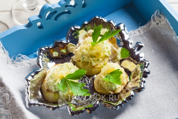 Рецепт жареных огурцов с сыром