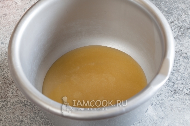 Остудить масло с медом