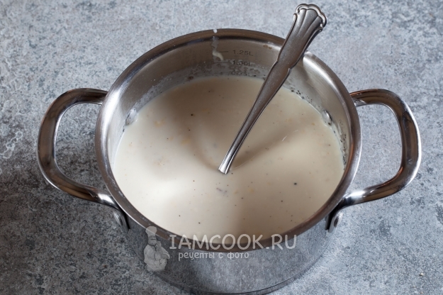 Добавить сахар и желатин