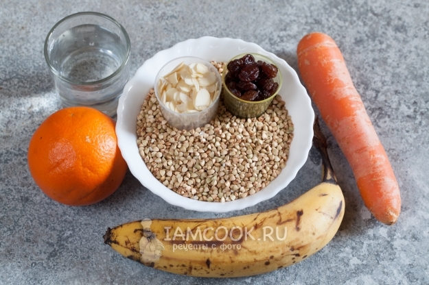 Ингредиенты для салата с проростками гречки