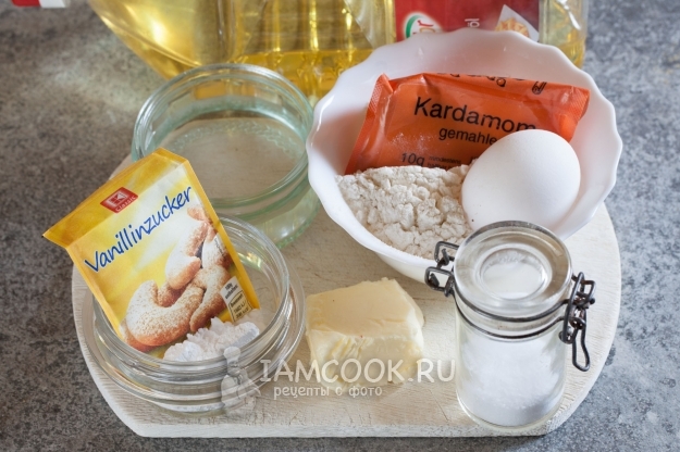 Ингредиенты для пирожного «Гнездо»