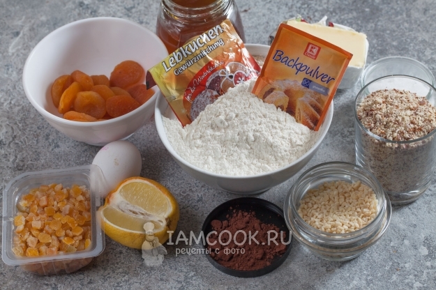 Ингредиенты для Нюрнбергского пряника