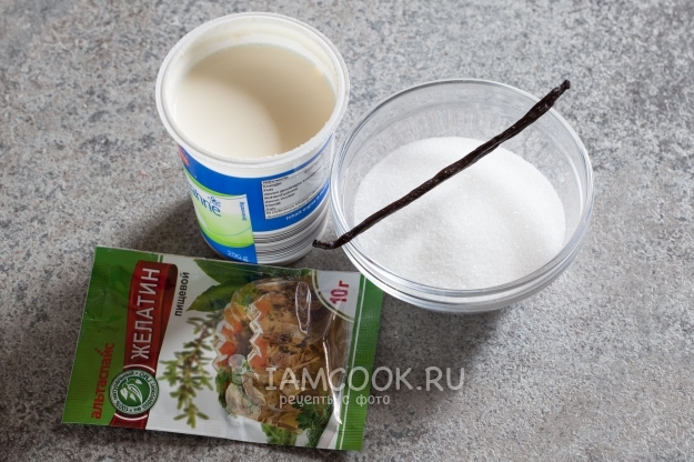 Ингредиенты для панакоты