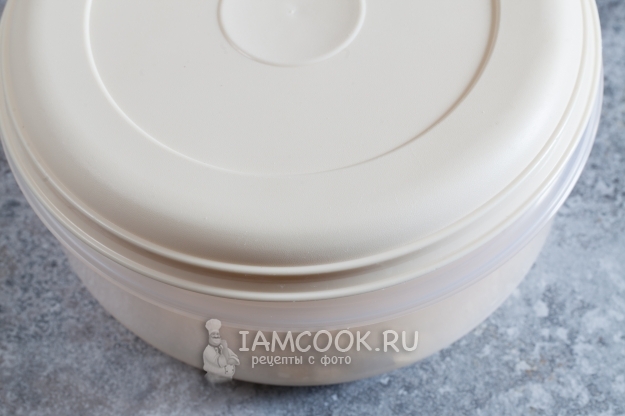 Накрыть тесто крышкой