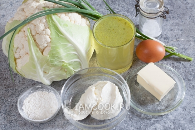 Ингредиенты для крем-супа Дюбарри