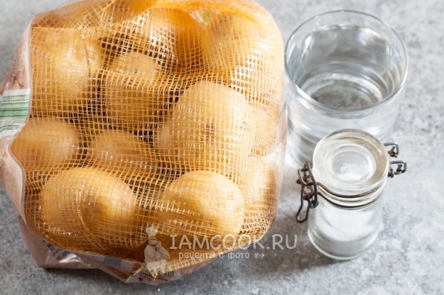 Ингредиенты для вареной картошки в мундире
