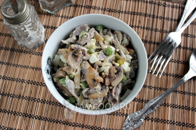 Рецепт салата с куриными желудками «Пуп земли»