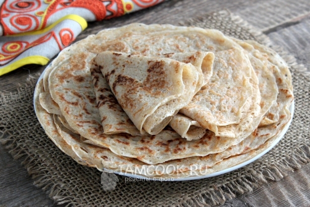 Рецепт дрожжевых блинов на воде