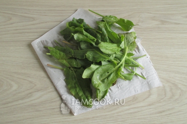 Помыть щавель